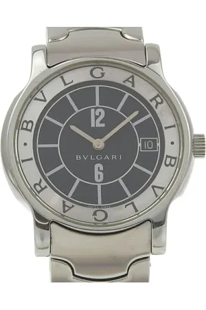 Bvlgari Pre-owned, Mężczyzna, Czarny, ONE SIZE, Pre-owned Stainless Steel watches