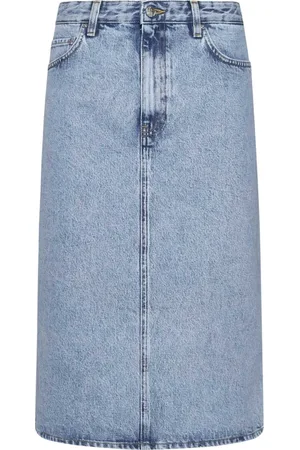 Totême Spódnice, Kobieta, Niebieski, S, Denim, Eleganckie Spódnice