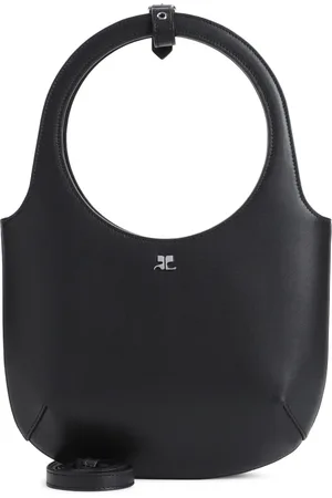 Courrèges Torebki, Kobieta, Czarny, ONE SIZE, Czarna Skórzana Torebka Statement Piece