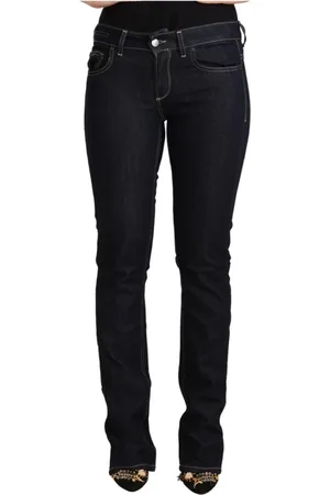 Gianfranco Ferré Jeansy, Kobieta, Czarny, W29, Bawełna, Czarne Dżinsy Skinny z Niskim Stanem