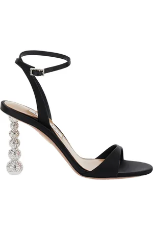 Aquazzura Buty, Kobieta, Czarny, 39 EU, Czarna wysoka sandałka dla dziecka