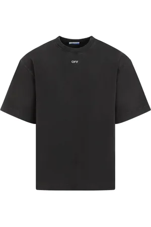 OFF-WHITE Koszulki, Mężczyzna, Czarny, S, Bawełna, Czarna bawełniana koszulka skate