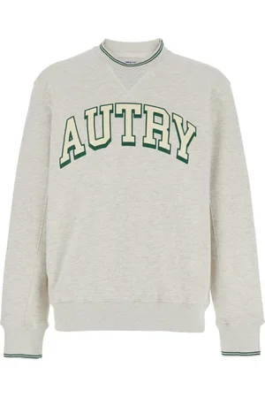 Autry Bluzy, Mężczyzna, Szary, S, Szara Sweter Okrągły Dekolt
