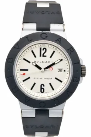 Bvlgari Pre-owned, Mężczyzna, Biały, ONE SIZE, Pre-owned Stainless Steel watches