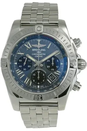 Breitling Pre-owned Pre-owned, Kobieta, Niebieski, ONE SIZE, Pre-owned Stainless Steel watches