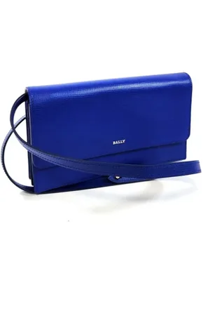 Bally Pre-owned, Kobieta, Niebieski, ONE SIZE, Pre-owned skórzane portfele
