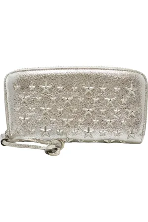 Jimmy Choo Pre-owned, Kobieta, Szary, ONE SIZE, Pre-owned skórzane portfele