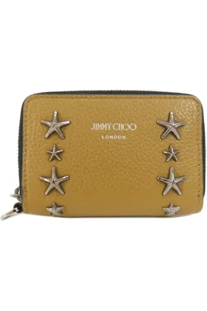 Jimmy Choo Pre-owned, Kobieta, Beżowy, ONE SIZE, Pre-owned skórzane portfele