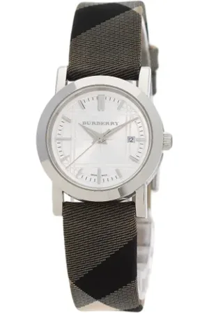 Burberry Pre-owned, Kobieta, Biały, ONE SIZE, Skóra, Pre-owned Leather watches