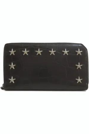 Jimmy Choo Pre-owned, Kobieta, Czarny, ONE SIZE, Pre-owned skórzane portfele