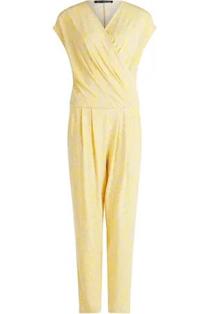 Betty Barclay Kombinezony, Kobieta, Wielobarwność, 4XL, Elegancki kombinezon z nadmiernymi rękawami