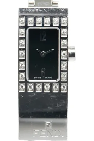 Fendi Pre-owned, Kobieta, Czarny, ONE SIZE, Pre-owned Stainless Steel watches
