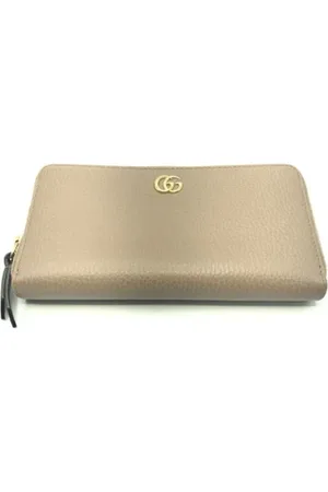 Gucci Pre-owned, Kobieta, Beżowy, ONE SIZE, Pre-owned portfele płócienne