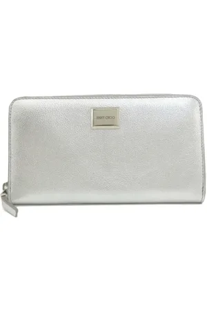 Jimmy Choo Pre-owned, Kobieta, Szary, ONE SIZE, Pre-owned skórzane portfele