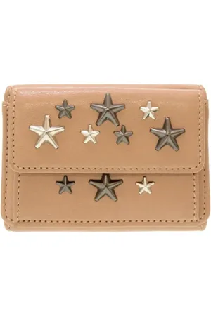 Jimmy Choo Pre-owned, Kobieta, Beżowy, ONE SIZE, Pre-owned skórzane portfele