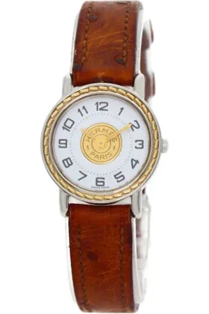 Hermès Pre-owned, Kobieta, Biały, ONE SIZE, Pre-owned Leather watches