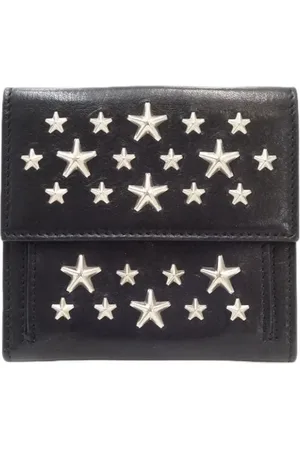 Jimmy Choo Pre-owned, Kobieta, Czarny, ONE SIZE, Pre-owned skórzane portfele