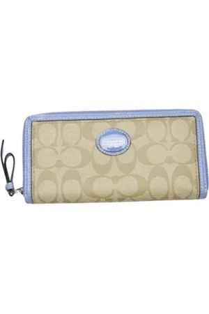 Coach Pre-owned, Kobieta, Beżowy, ONE SIZE, Pre-owned skórzane portfele