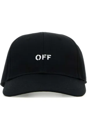 OFF-WHITE Akcesoria, Mężczyzna, Czarny, M, Bawełna, Czarna Czapka Baseballowa