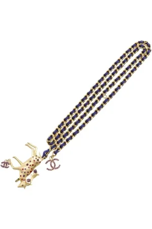 CHANEL Pre-owned, Kobieta, Niebieski, ONE SIZE, Pre-owned Metal belts