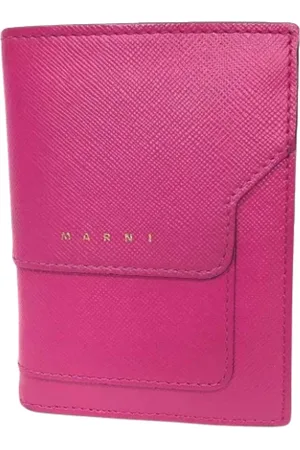 Marni Pre-owned, Kobieta, Różowy, ONE SIZE, Pre-owned skórzane portfele