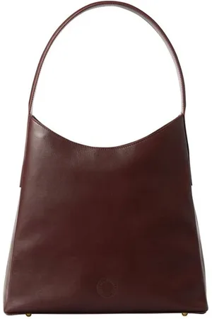 Inès de la Fressange Torebki, Kobieta, Czerwony, ONE SIZE, Skóra, Léonore M burgundowa torba skórzana