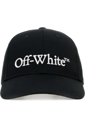 OFF-WHITE Akcesoria, Mężczyzna, Czarny, L, Bawełna, Czarna Czapka Baseballowa