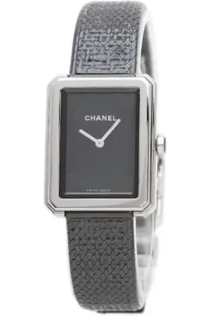 CHANEL Pre-owned, Kobieta, Czarny, ONE SIZE, Pre-owned Stainless Steel watches