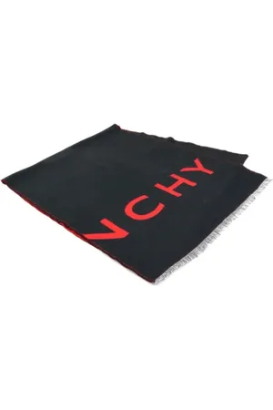 Givenchy Pre-owned, Kobieta, Czarny, ONE SIZE, Wełna, Pre-owned Silk scarves