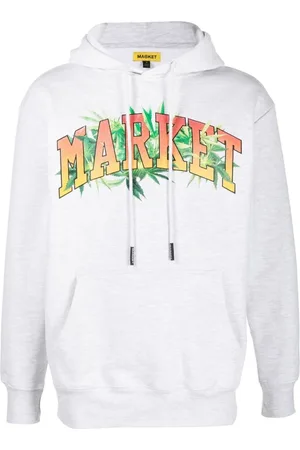 MARKET Bluzy, Mężczyzna, Szary, XL, Bluzy z kapturem