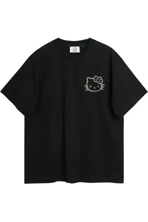 Soulland Koszulki, unisex, Czarny, L/XL, Bawełna, Organiczna Bawełna Koszulka z Rhinestones