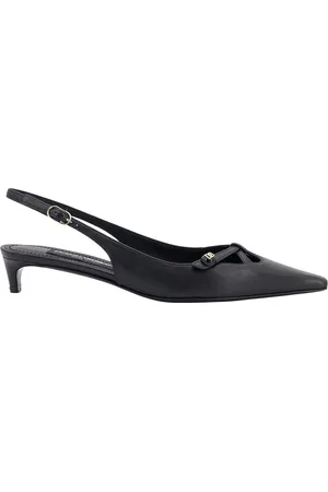 Dolce & Gabbana Buty, Kobieta, Czarny, 36 EU, Monogram Skórzane Slingbacki