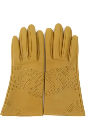 Hermès Pre-owned, Kobieta, brązowy, ONE SIZE, Pre-owned Leather gloves