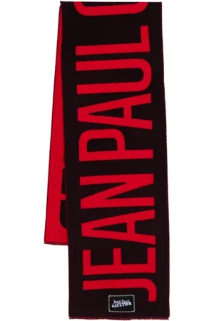 Jean Paul Gaultier Akcesoria, Kobieta, Czerwony, ONE SIZE, Burgundy Wool Scarf