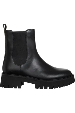 Michael Kors Buty, Kobieta, Czarny, 38 1/2 EU, Botki Gładkie Bez Zapięcia