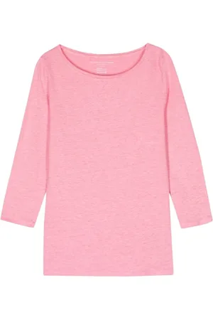 Majestic Koszulki, Kobieta, Różowy, M, Boat Neck T-Shirt w Candy