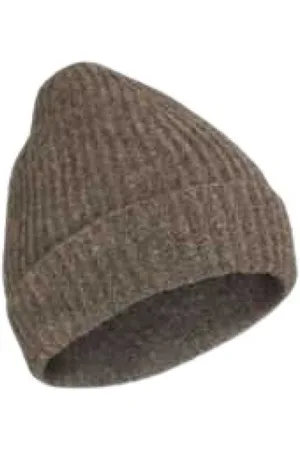 ISABEL BENENATO Akcesoria, Kobieta, Beżowy, ONE SIZE, Bezowy Beret z Jaka Unisex