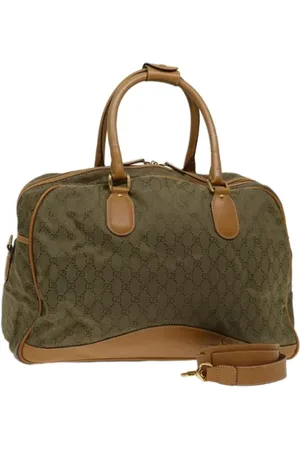 Gucci Pre-owned, Kobieta, brązowy, ONE SIZE, Skóra, Pre-owned Canvas travel-bags