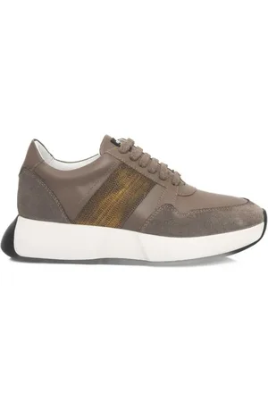 Cerruti 1881 Buty, Kobieta, Beżowy, 37 EU, Beżowe Skórzane Platformy z Logo