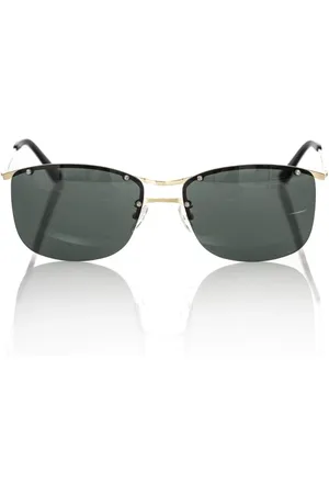 FRANKIE MORELLO Akcesoria, Mężczyzna, Czarny, ONE SIZE, Złote Okulary Clubmaster