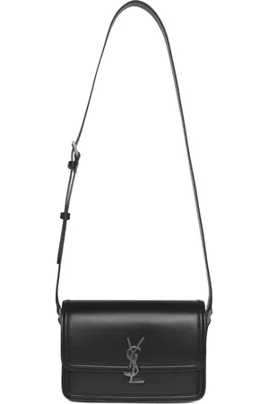 Saint Laurent Torebki, Mężczyzna, Czarny, ONE SIZE, Czarna Torba Kurierka z Monogramem