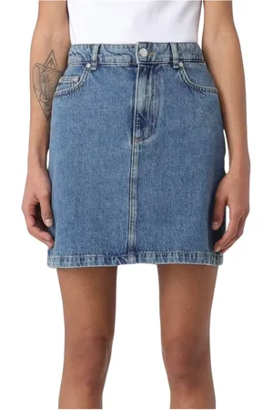 Moschino Spódnice, Kobieta, Niebieski, M, Stylowe Jeansyy