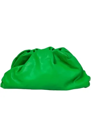 Bottega Veneta Pre-owned, Kobieta, Zielony, ONE SIZE, Skóra, Pre-owned Leather clutches