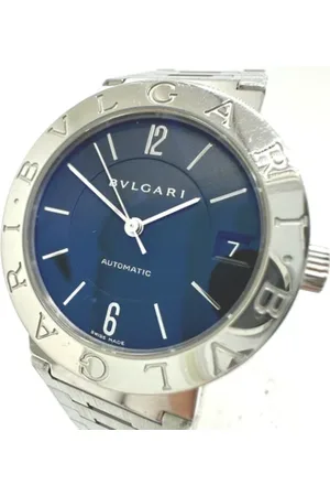 Bvlgari Pre-owned, Mężczyzna, Niebieski, ONE SIZE, Pre-owned Stainless Steel watches