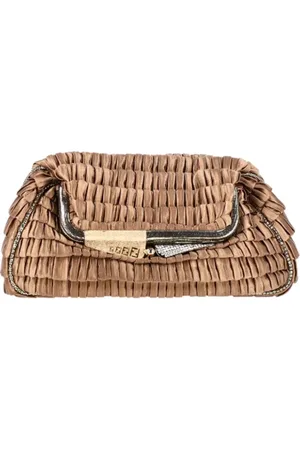 Fendi Pre-owned, Kobieta, brązowy, ONE SIZE, Satyna, Pre-owned Fabric clutches