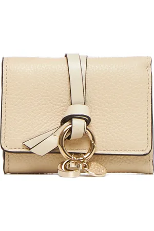 Chloé Akcesoria, Kobieta, Beżowy, ONE SIZE, Eleganckie Portfele dla Kobiet