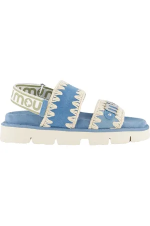 Mou Buty, Kobieta, Niebieski, 37 EU, Bio Sandal Back Strap