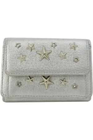 Jimmy Choo Pre-owned, Kobieta, Szary, ONE SIZE, Pre-owned skórzane portfele