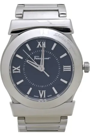 Salvatore Ferragamo Pre-owned, Kobieta, Czarny, ONE SIZE, Pre-owned Stainless Steel watches
