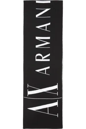 Armani Exchange Akcesoria, Kobieta, Czarny, ONE SIZE, Ikoniczny Czarny Szalik